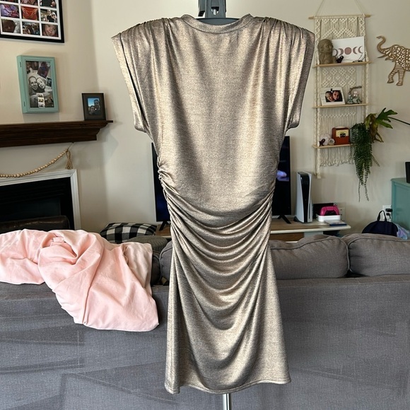 Lovers+Friends Gold Simmer Rosie Mini Dress - Picture 17 of 17